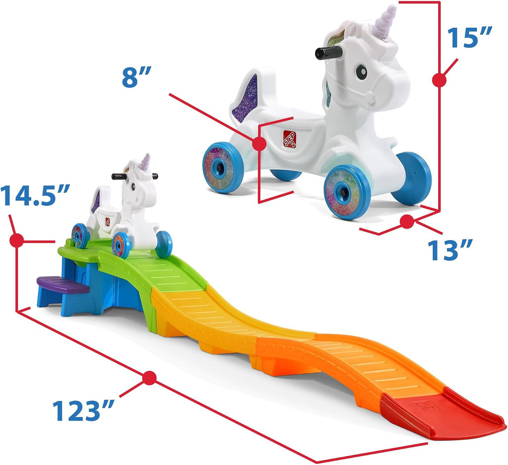 Unicorn Up & Down Roller Coaster Kids Ride Toy