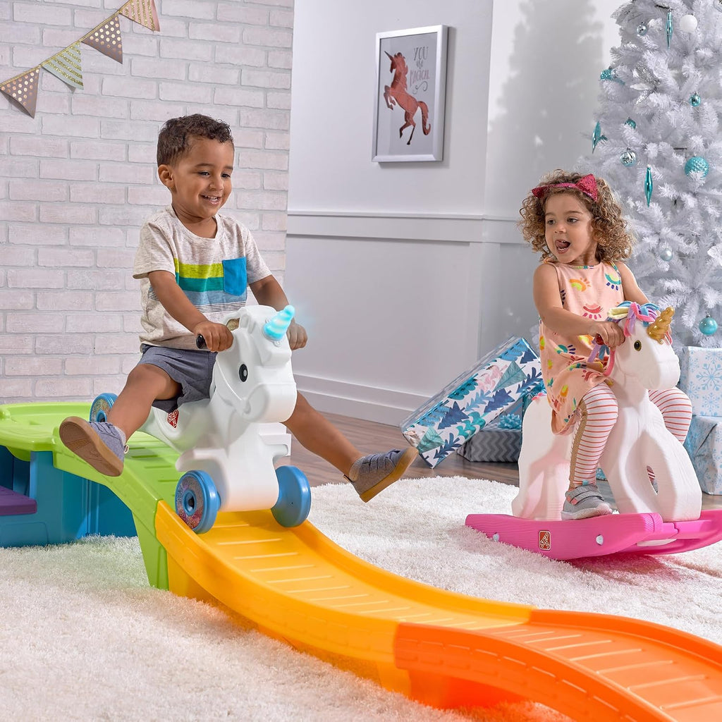 Unicorn Up & Down Roller Coaster Kids Ride Toy