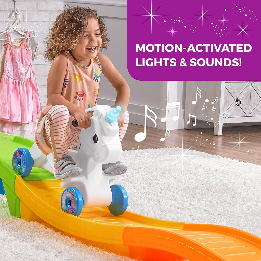 Unicorn Up & Down Roller Coaster Kids Ride Toy