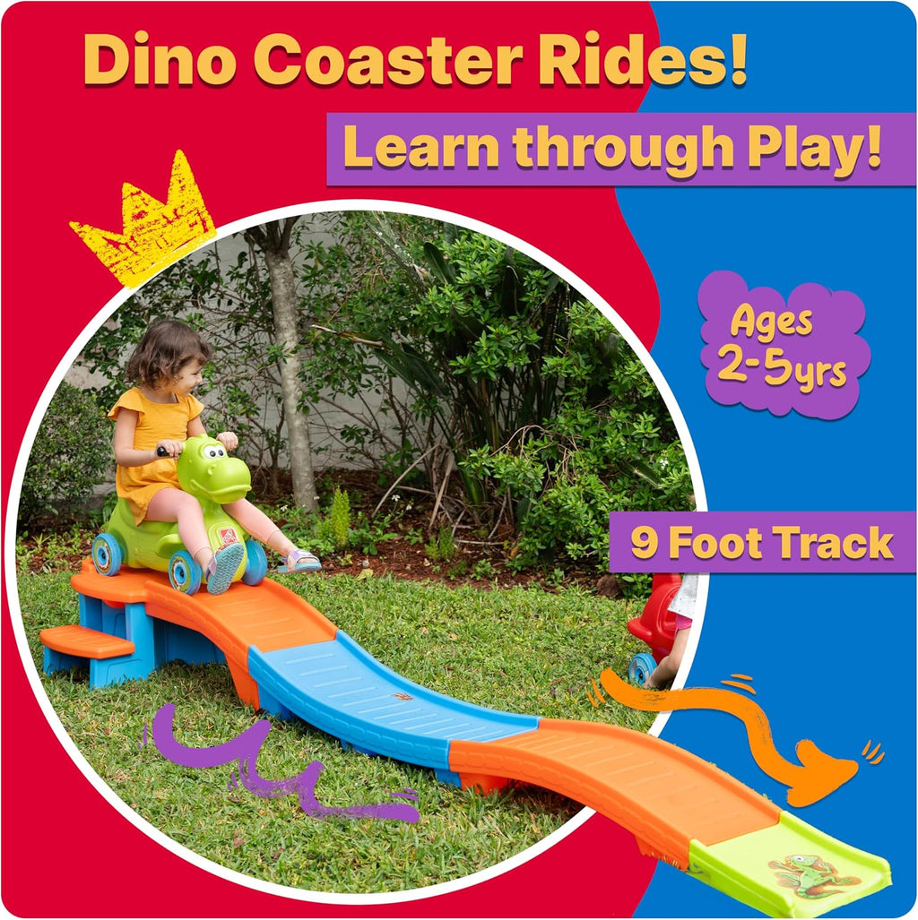 Dino Dash Up & Down Roller Coaster Kids Ride Toy